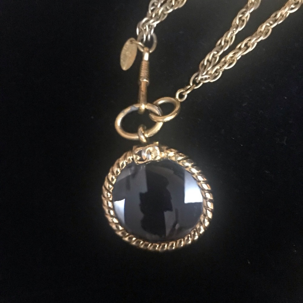 Chanel Goldtone Chain Magnifying Glass  Necklace - Picture 6 of 8
